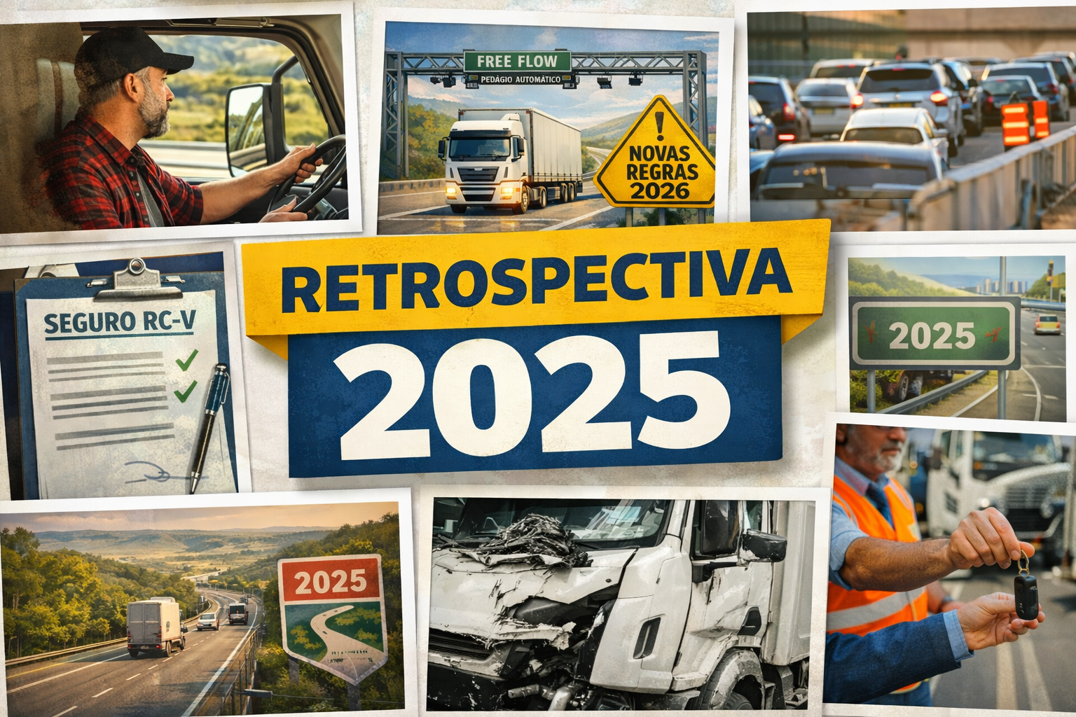 O ano de 2025 foi marcado por mudanças importantes no transporte rodoviário, como novas regras de seguro, avanço do free flow e atualizações regulatórias. Entenda o que ficou e o que segue para 2026.