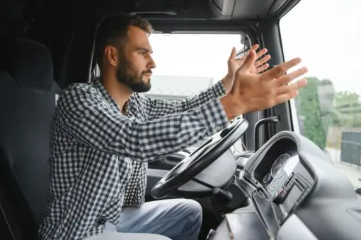 Angry and nervous truck driver yelling at someone 2026 03 24 13 45 49 utc (1)