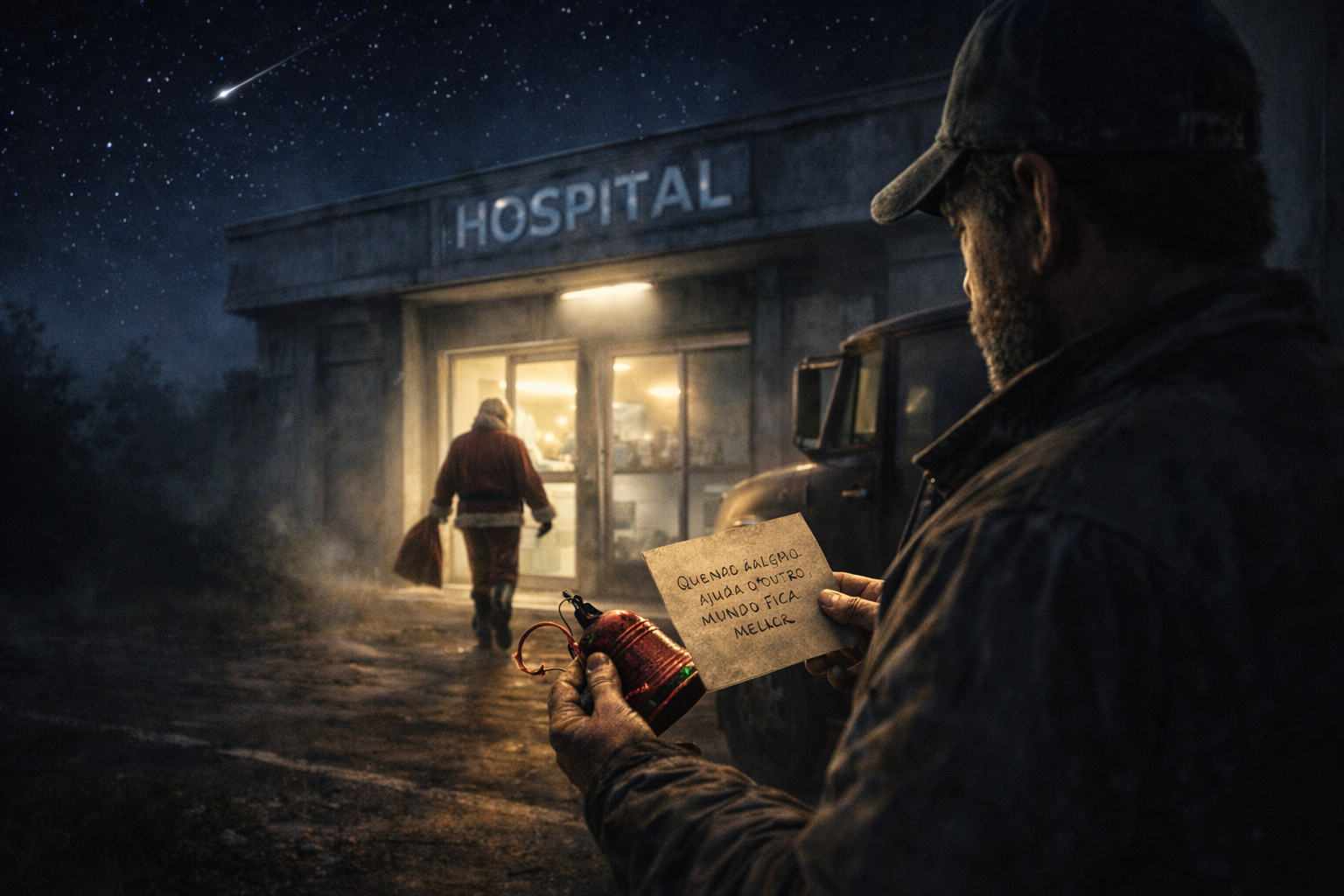 O Caminhoneiro Legal valoriza o espírito de Natal que nasce nas escolhas simples feitas ao longo da estrada. Na véspera da data mais simbólica do ano, um caminhoneiro segue viagem sob chuva fina, com a boleia cheia de saudade e pensamentos voltados para casa, para a família e para a esperança de chegar a tempo.