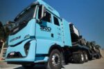 Caminhão 100% elétrico da Sany encara testes na serra de Santos